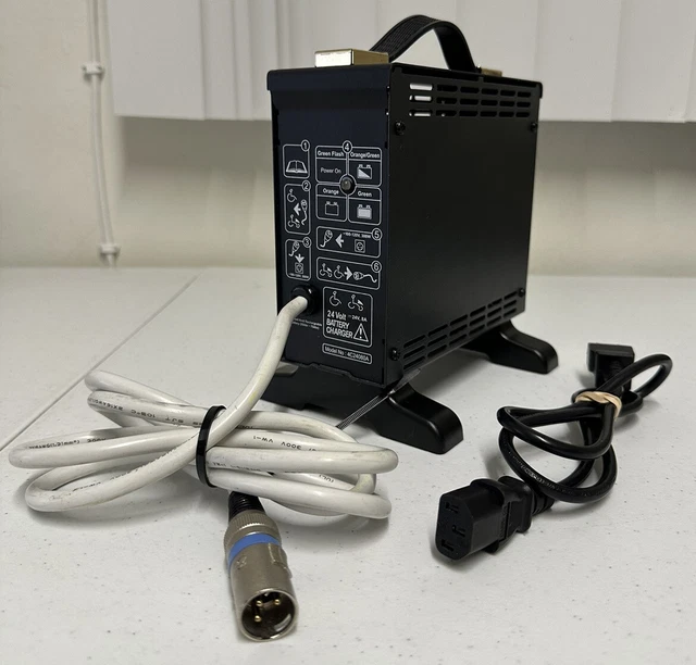 WHEELCHAIR 4C24080A BATTERY Charger 3 Pin Invacare 24 Volt Jazzy Power