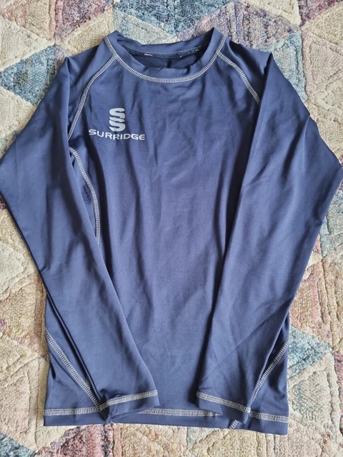 Ragazzi ragazzi età 12-13 anni blu strato base surridge top sport calcio