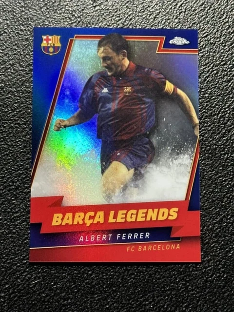 2023 TOPPS CROMATO Barcelona Barca Legends #LE-9 Albert Ferrer FC