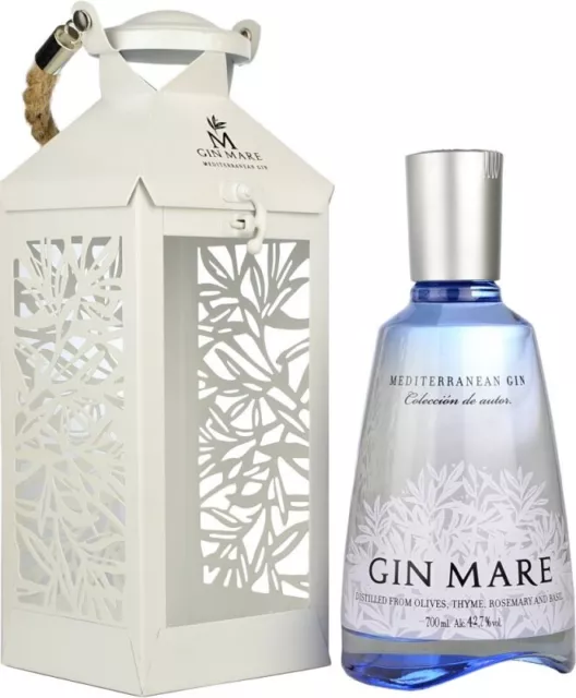 Gin Mare Premium Gin Laterne Edition Geschenkset - 42,7 % Vol. / 0,7 L