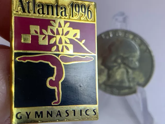 Olympic Memorabilia Atlanta 1996 Gymnastics Vintage Tack Pin T-3727