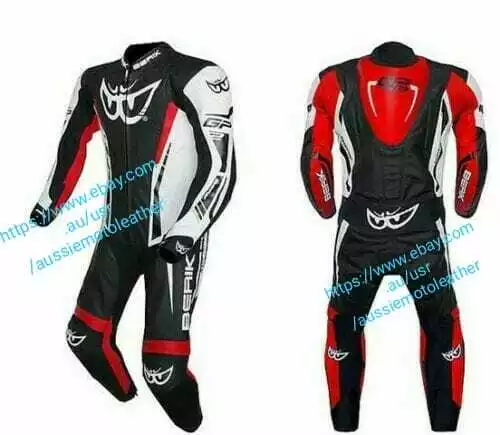 Red Suit Motorbike Leather Suit Motorcycle Leather Suit Ce Armoured  Racing