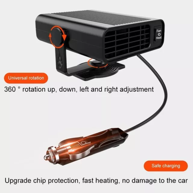 Space Heaters PTC Ceramic Heating Element Heating Fan 12V 150W Car Air Heater