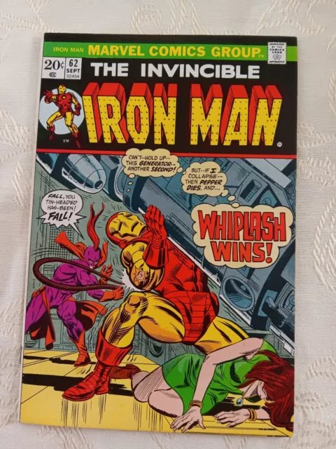 THE INVINCIBLE IRON MAN Vol. 1 No. 62 (Marvel September 1973) 9.4 VERY NICE!