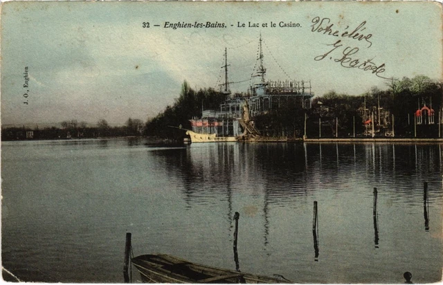 CPA Enghien les Bains Le Lac et le Casino FRANCE (1333003)