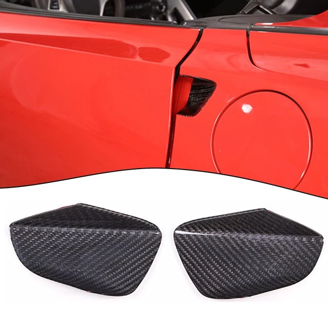 Couverture Poignées Porte Voiture Fibre Carbone Noire - Pour Ford Transit Custom 2013-2019
