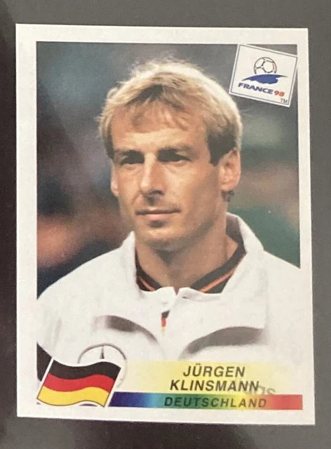Sticker 1998 PANINI STICKER NR. 386 WM World Cup 1998 98 Spieler Jürgen Klinsmann ...