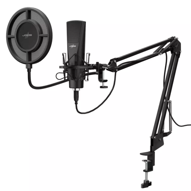 uRage Streaming HD Studio Jeu USB PC Microphone Trépied de Table Mikrofonarm