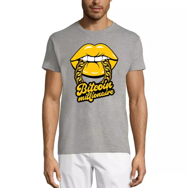 Camiseta Estampada para Hombre Bitcoin Millonario - Cripto - Para Comerciantes