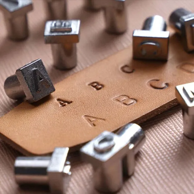 Stamper Set Druckwerkzeuge Werkzeuge Edelstahl Für DIY Lederhandwerk Metallbrief