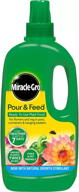 Miracle-Gro Pour & Feed Ready To Use Liquid Plant Food1 Liter