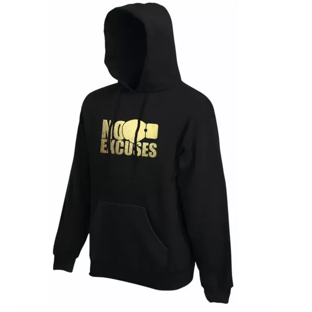Unisex NO EXCUSES Boxing Gym Workout Sparring Training Hoodie