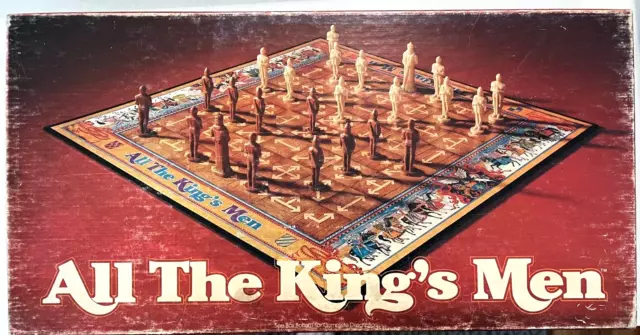 Vintage ALL THE KINGS MEN Chess Style Board Game - Parker Brothers 1979 RARE