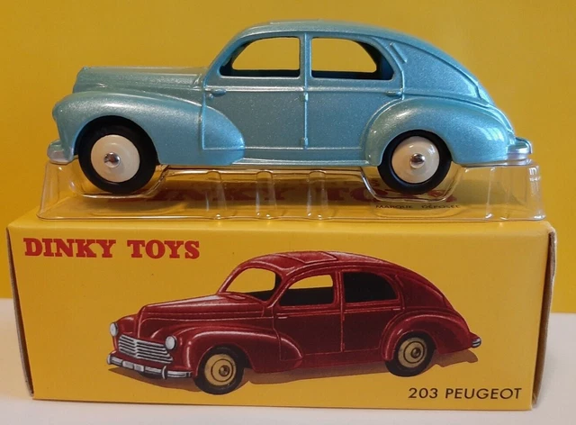 DINKY TOYS FRANCE. PEUGEOT 203 REF 24 R grise très bon état