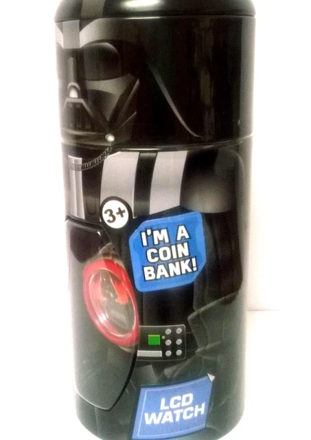 Orologio Da Polso Per Bambini Darth Vader Star Wars Più Banca Monete Sigillato In Fabbrica Nuovo 4