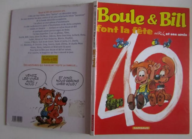 Album Bd -Boule Et Bill-Font La Fete-Roba-1999