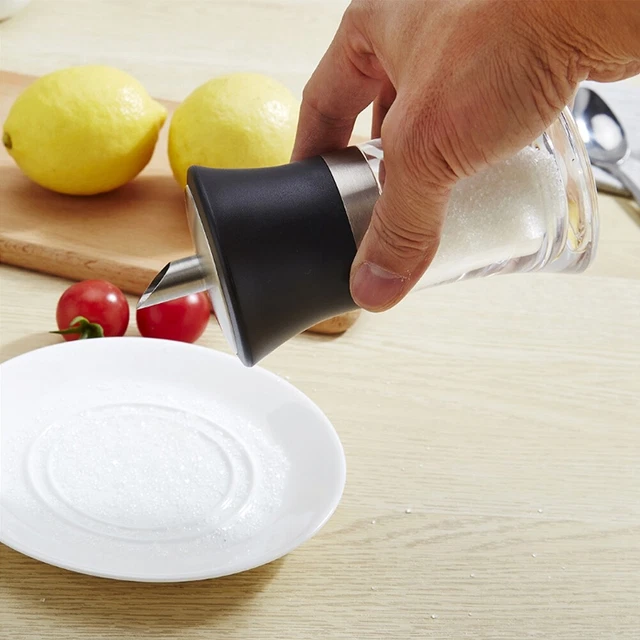 100ml Household Acrylic Sugar Jar Dispenser Sugar Shaker Kitchen Utensil EZ