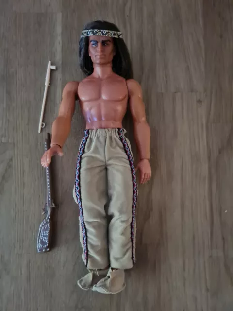 Big Jim Figur Winnetou mit Zubehör ca.25cm Vintage sehr guter Zustand