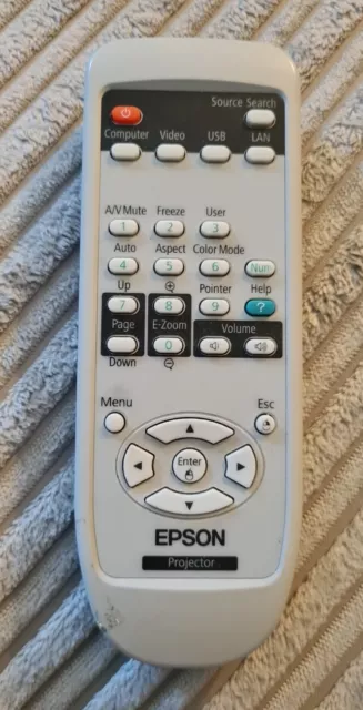 EPSON Genuine Remote Control For Epson Projector Used Working