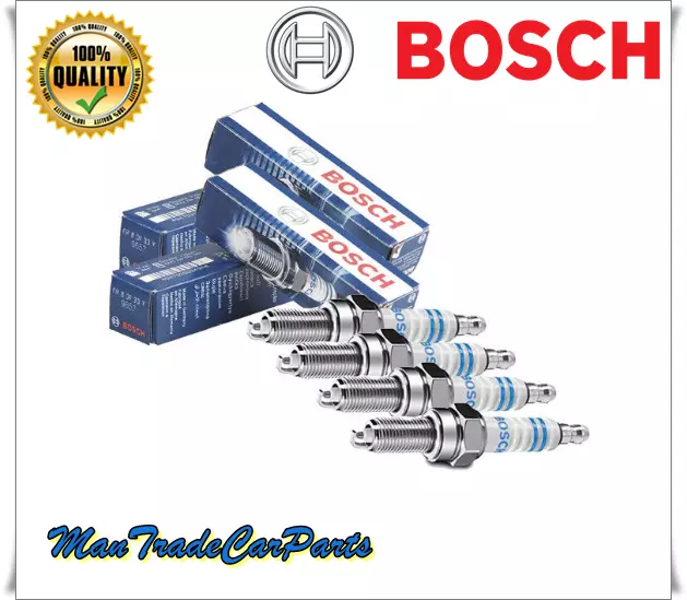 0242235666 4 Candele Bosch Fiat Panda 141 4X4 1000Cc 32Kw 1986-> Motore 156A3000