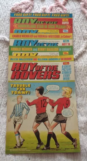 Vintage Roy of The Rovers Comics Bundle x5 12th Feb - 12th Mar 1983 .Free UK P&P 2