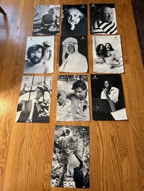 Apple Educator Set Of 10 Think Different Posters  11x17 - Used