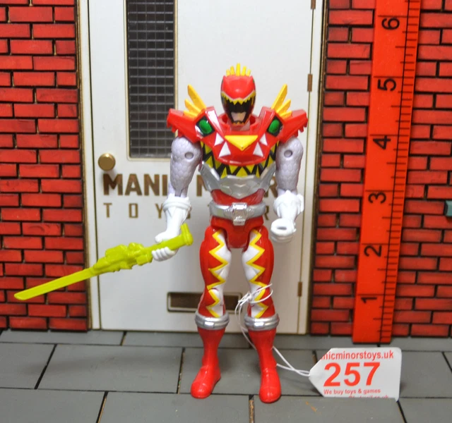 POWER RANGERS DINO super charge red ranger t-rex armour 5.5” action ...