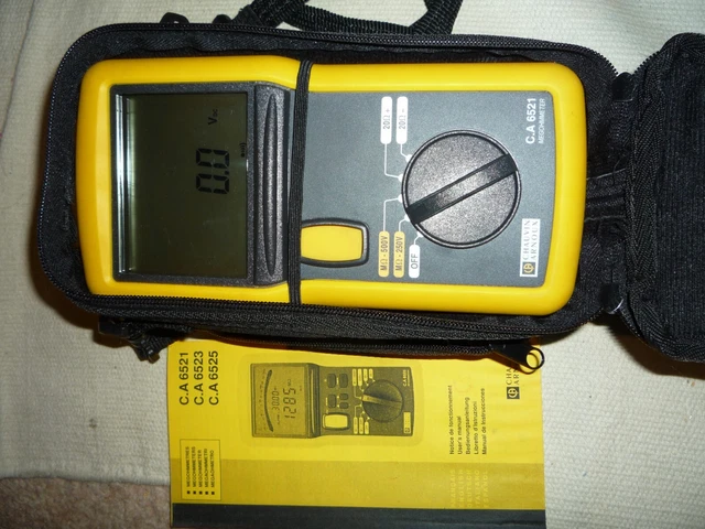 Chauvin Arnoux C.A 6521 Tester isolamento e continuità, condizioni immacolate.
