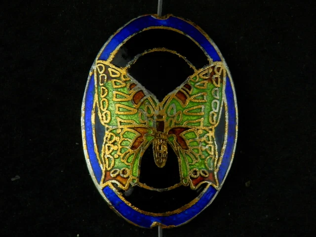 Fine Chinese Brass Inlay Cloisonne *Butterfly* Pendant PP100