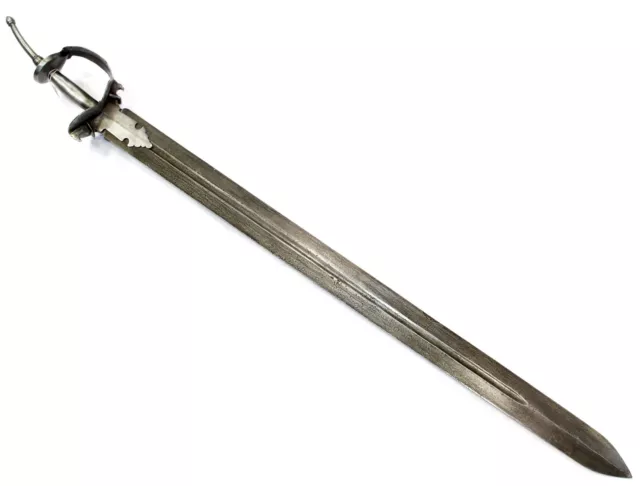 Royal Khanda Sword Dagger Damascus Steel Straight Blade Handmade Handle F137