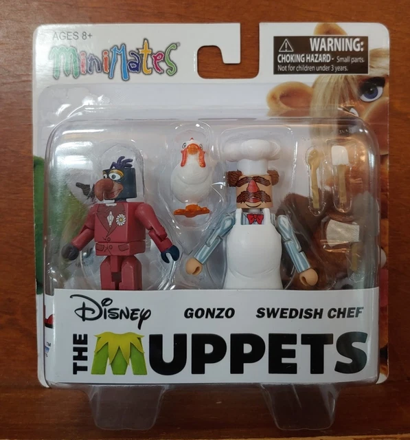 New The MUPPETS MiniMates FIGURE Gonzo & SWEDISH CHEF 2015