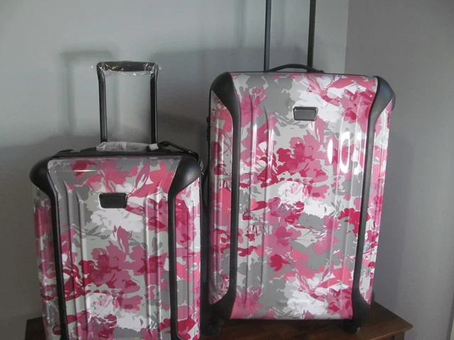 TUMI Luggage Set-Continental Floral Rose 22 Carry On & 30" Check In TSA Lock NWT