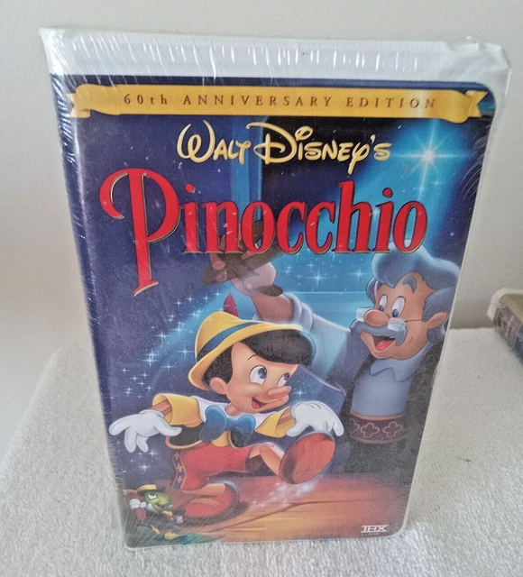 Disney Pinocchio VHS 1999 Clam Shell 60th Anniversary Edition NEW Sealed