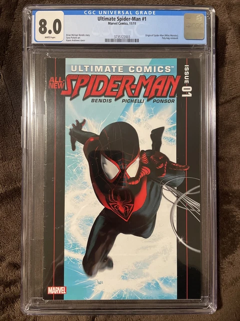Ultimate Comics Spider-Man #1 CGC 8.0 White Pages Marvel Comics Miles Morales