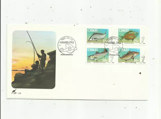 Ciskei. 7/3/1985.   Fish.  First Day Cover.