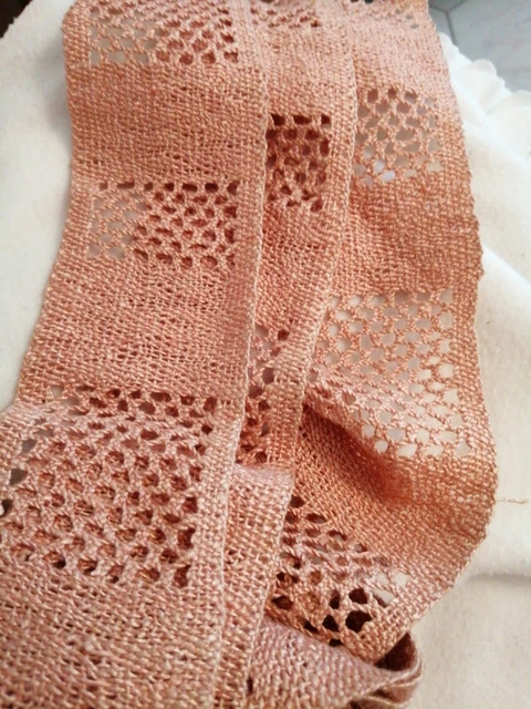 Galon Ancien – Motif échelle – 2,5 Cm X 400 Cm – Occasion – Idéal Couture, Décoration Ou Création