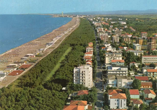 Cartolina 1982 Italia Ravenna Pinarella Di Cervia Panorama Aereo Italy Postcard