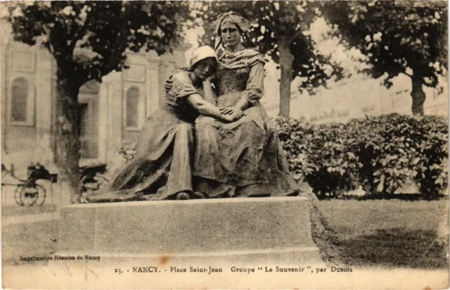 CPA Nancy-Place Saint Jean-Groupe "Le Souvenir" by Dubois (187166)