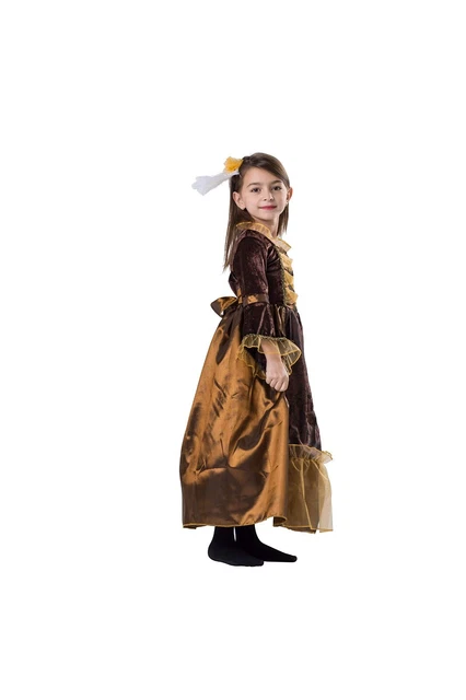 Vestiti Costume Duchessa America per Ragazze - Abito Rinascimentale Medievale 3