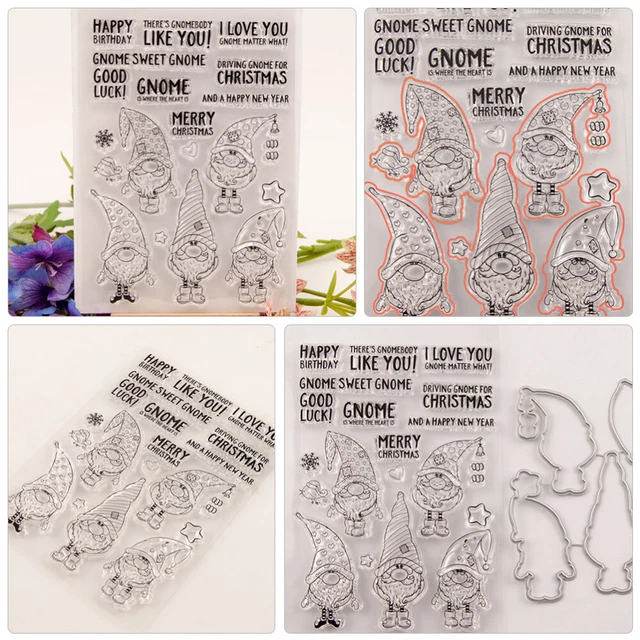 2 Sets Frohe Weihnachten Stempel Schneeflocke Stempel Planer Stanp 3
