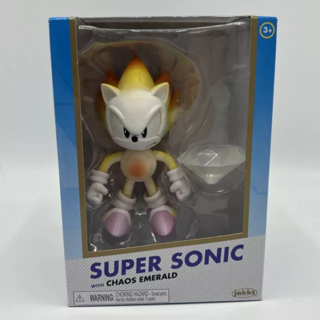 Sonic the Hedgehog Super Silver Action Figure with White Emerald Accessory