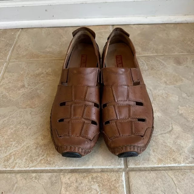 PIKOLINOS JEREZ FISHERMAN Brown Leather Sandals Men’s EU Size 46, US 12 ...