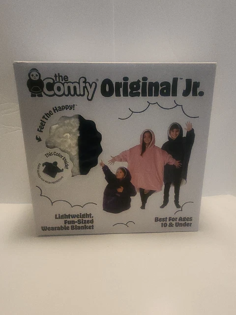The Comfy Original Jr. Wearable Blanket Hooded Pullover Sweatshirt-Unisex - Navy