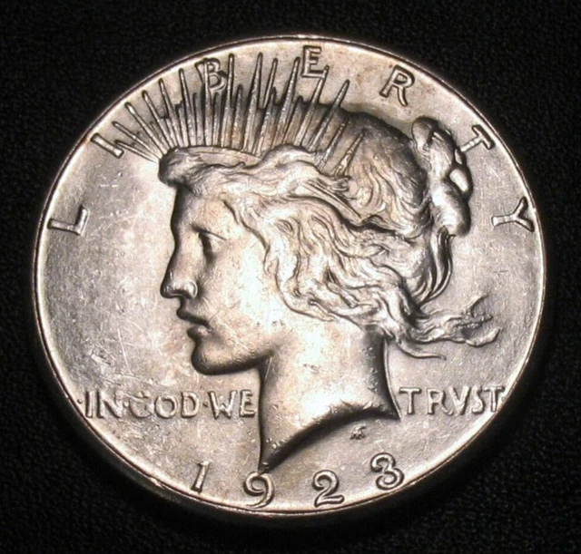 Old Us Coins Silver 1923 S Highgrade Peace Dollar Beauty