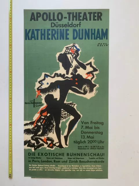 Paul Colin - Katherine Dunham at Appolo Theater 1947 vintage poster