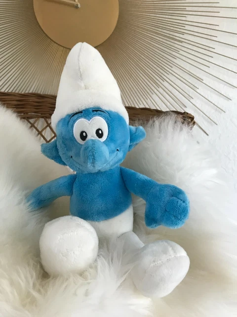 🐻 Peluche Doudou Les Schtroumpfs Peyo Année 2016 Gipsy Hauteur 22 Cm Assis