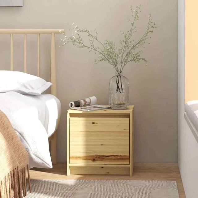 1/2x Bois de Sapin Massif Table de Chevet Table de Nuit Armoire de Lit vidaXL 1/2x Bois de Sapin Massif Table de Chevet Table de Nuit Armoire de Lit vidaXL