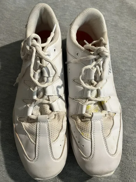 Varsity White Spark Cheer Dance Shoes Size 10 102817