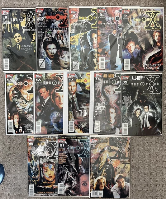X-Files Comic Book Lot Topps - Issues 0, 1 Special Edition, 5-7, 15-21, 1 Annual