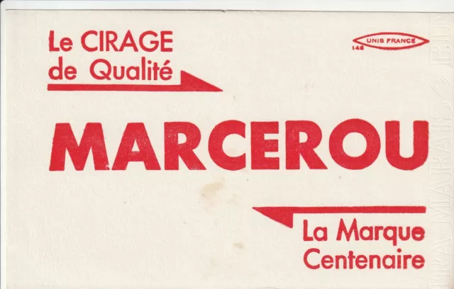 A99 Ancien Buvard CHAUSSURE / LE CIRAGE DE QUALITE MARCEROU